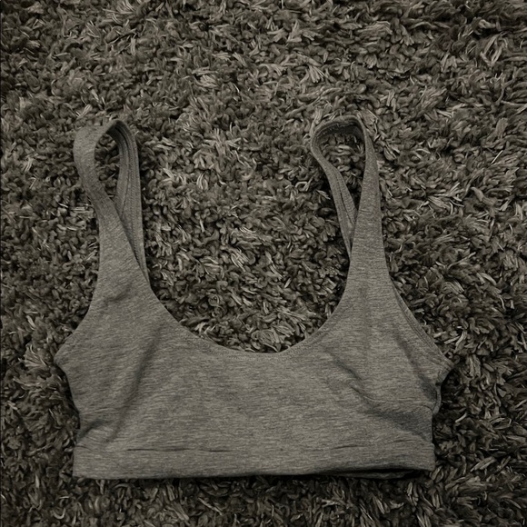 H&M Tops - Gray Scoop Neck Bralette